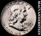 1957-D Franklin Half Dollar - Choice Gem Brilliant Unc  Lustrous  #J8759