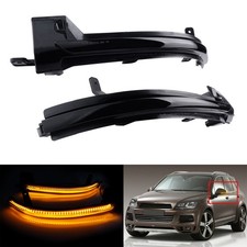 2x Schwarz LED Spiegelblinker Außenspiegel Blinker Für VW Touareg II 7P 2010-18