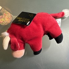 Vintage 1997 Bandito Bull - The 24k Co. Beanie Boppers Bean Bag Plush Toy NWT