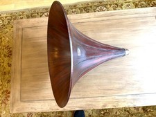 c. 1906 Original Wooden Spear Tip Horn Victor Vic II, III, & Other Phonographs