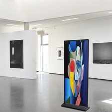 Poster Stand Floor Standing Sign Holder 72" Heavy Duty Double-Sided-