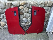 Jeep Wrangler YJ CJ 76-95 Hard Half Doors Door Panels Pair Bright Red No Rust