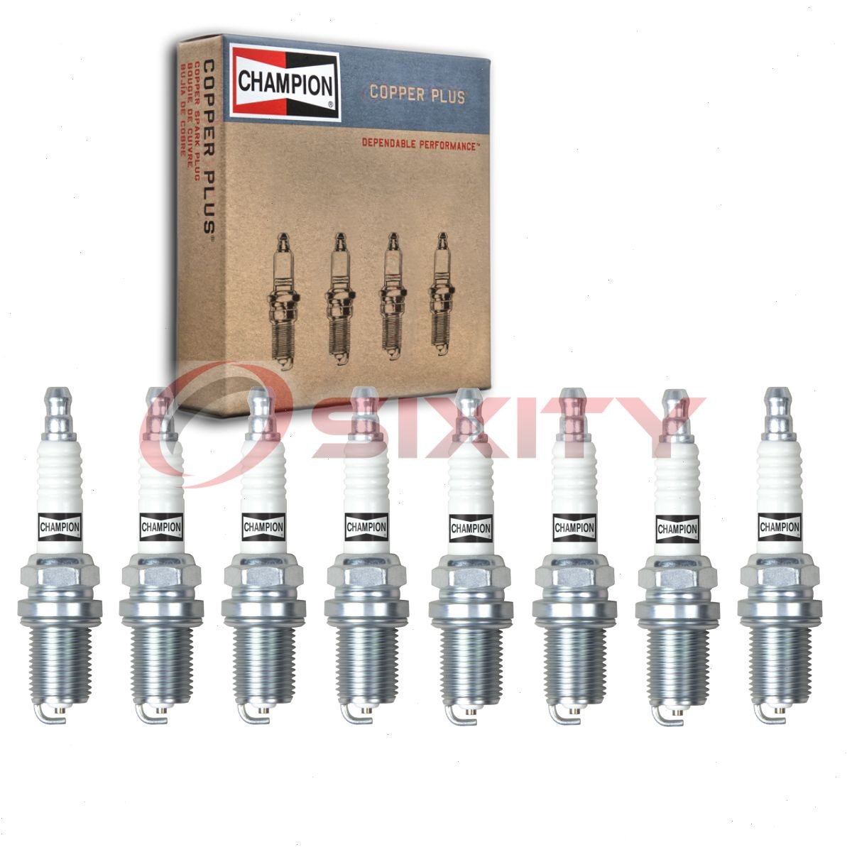 8 pc Champion Copper Plus Spark Plugs for 1999-2009 Land Rover Range Rover an