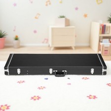 47.5-Inch Electric Bass Guitar Hardshell Case - Padded, Lockable  Black