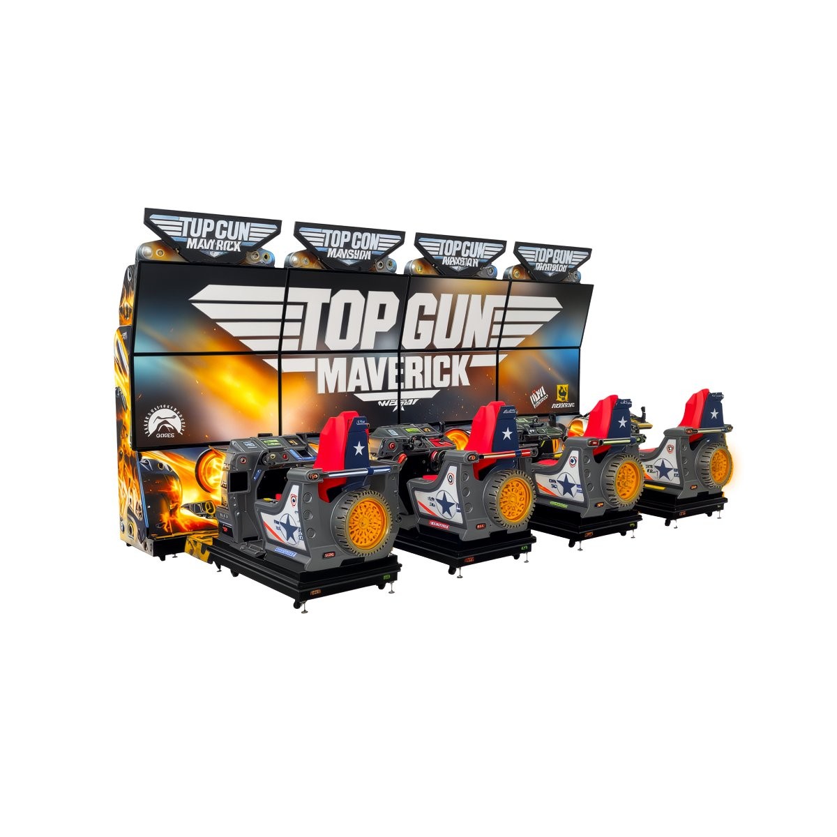 Raw Thrills Top Gun Maverick Flying Driving Simulator Arcade Game