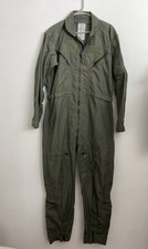 GENUINE US AIR FORCE GREEN NOMEX FIRE RESISTANT FLIGHT SUIT CWU-27/P - 42L.