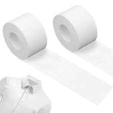 2 Roll Disposable Collar Protector for Shirts Self-Adhesive Neck Liner Tape...