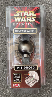 Star Wars Episdoe 1 Die Cast Uhr - Pit Droid. Neu & Versiegelt