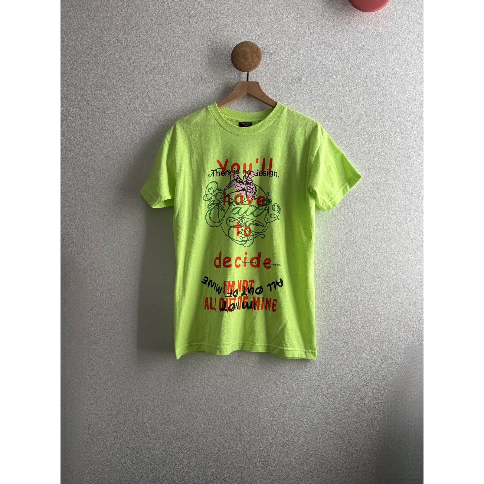 Band Neon Lime Green Graphic Tshirt