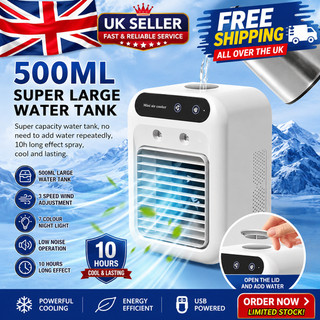 Mini Air Conditioning Unit, Portable Conditioner – 3-in-1 White