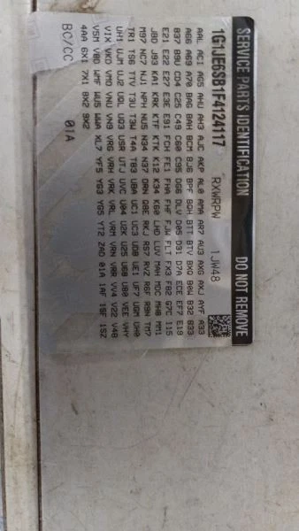 Placa flexible volante VIN B octavo dígito Opt Luv se adapta a Buick Encore 13-19 Foto 3 de 3