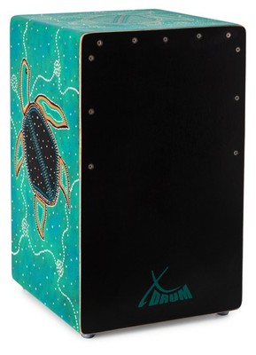 Cajon Percussion Trommel Trommelkiste Snare Design XDrum DS-TUR Instrument bunt