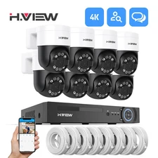Security Camera System Home Video Surveillance Kit IP Camera Humanoid Detection