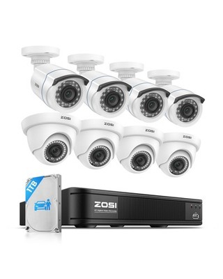 ZOSI 3K Lite Home Security Camera System with AI Human Vehicle Detection, H.2...