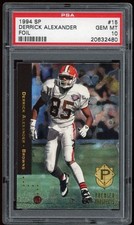 1994 SP #15 Derrick Alexander PSA 10 ROOKIE CARD . rookie card picture