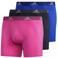 Adidas Men's Performance Boxer Brief Underwear XXL 44  -46  Athletic Pink/Blk/Bl