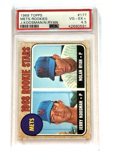 1968 Topps Nolan Ryan Rookie Mets #177 PSA 4.5