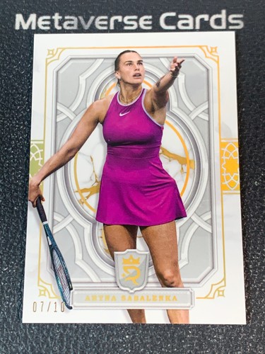2024 Topps Royalty Tennis Aryna Sabalenka Gold 07/10