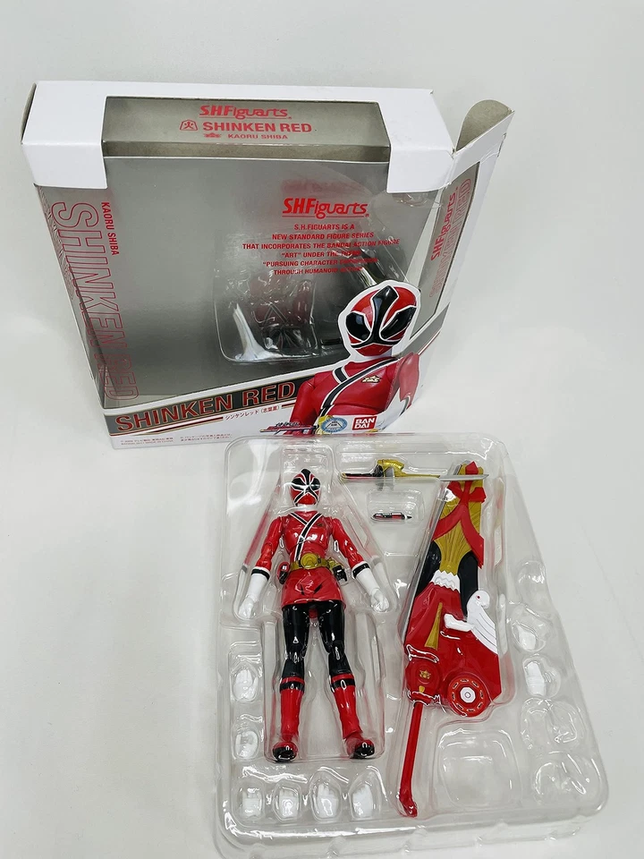 Bandai S.H. Figuarts Samurai Sentai Shinkenger Shinken Red Figure New - Image 1 of 1