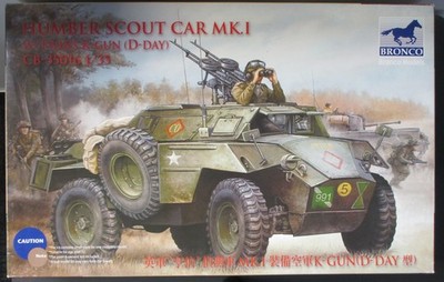 Bronco Models 1/35th Scale Humber Scout Car Mk. I Kit No. CB35092