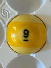 Aramith Billiard Pool Ball 2.25" Replacement Yellow Stripe 9 Ships FREE 