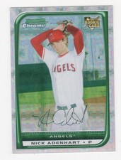2008 BOWMAN CHROME DRAFT PICKS & PROSPECT X-FRACTOR 197/199 NICK ADENHART ANGELS