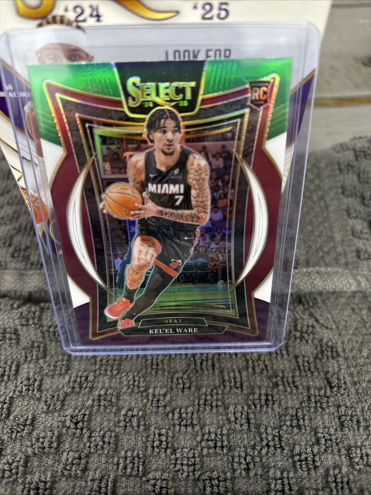 2024-25 Panini Select - Concourse Kel'el Ware #66 Green White Purple Prizm (RC)