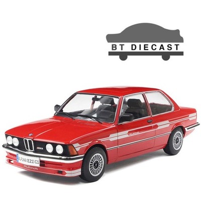 SOLIDO 1980 BMW ALPINA E21 C1 2.3 1/18 DIECAST MODEL RED WITH STRIPES S1812803
