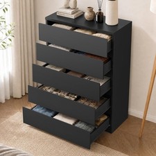 Modern Chest of Drawers 40'' Tall 5 Drawer Dresser for Bedroom Storage Organizer