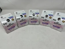 L'EGGS Silken Mist Sheer Tights Lot of 5 Size B Control Top Sun Beige Black Mist