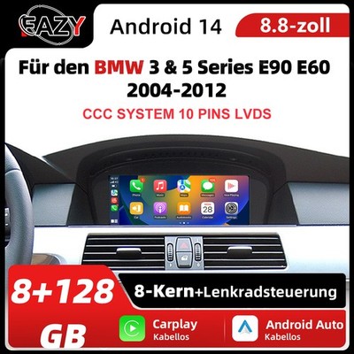 8.8'' 8+128G Android14 Carplay Für BMW E90 E91 E92 E60 E61 E63 E64 CCC system GPS