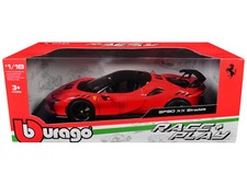 Ferrari SF90 XX Stradale Red with Black Top "Race + Play" Series 1/18 T&y Diecas