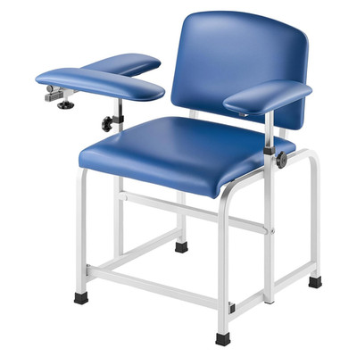 Adjustable Phlebotomy Chair with Padded Seat & Easy-Clean PVC, 400LBS Capacity
