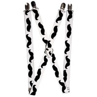 `Suspenders - 1.0`` - Mustaches White/Black` (Us Import) ACC NEU