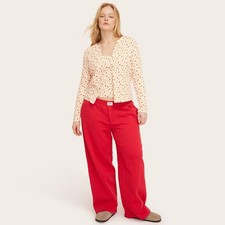 Women High-Rise Boxer Sweatpants - Parke Red XXL