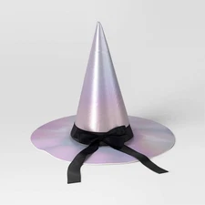 Hyde and EEK! Boutique 12" Witch Hat Tabletop Halloween Lavender Iridescent