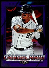 2020 Topps Fire Purple Jeimer Candelario 33/99 Detroit Tigers #154