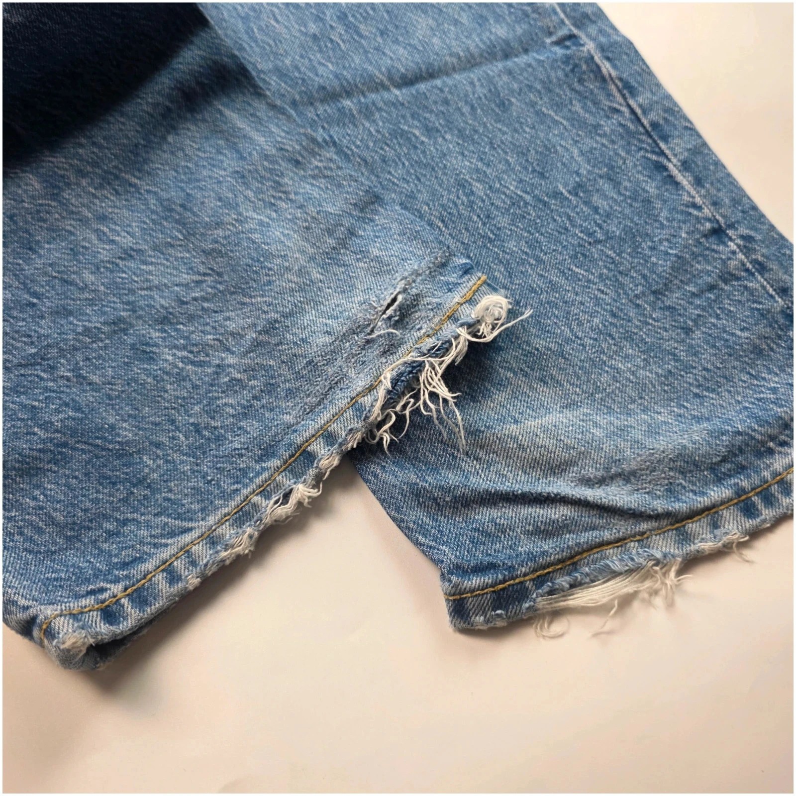1825 Karve Y2K Straight Jeans Blue W32 L31 Streetwear Skater Hiphop Grunge image 3
