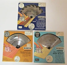 Lot of 3 Vintage Sears Craftsman Kromedge Saw Blades in Original Packaging