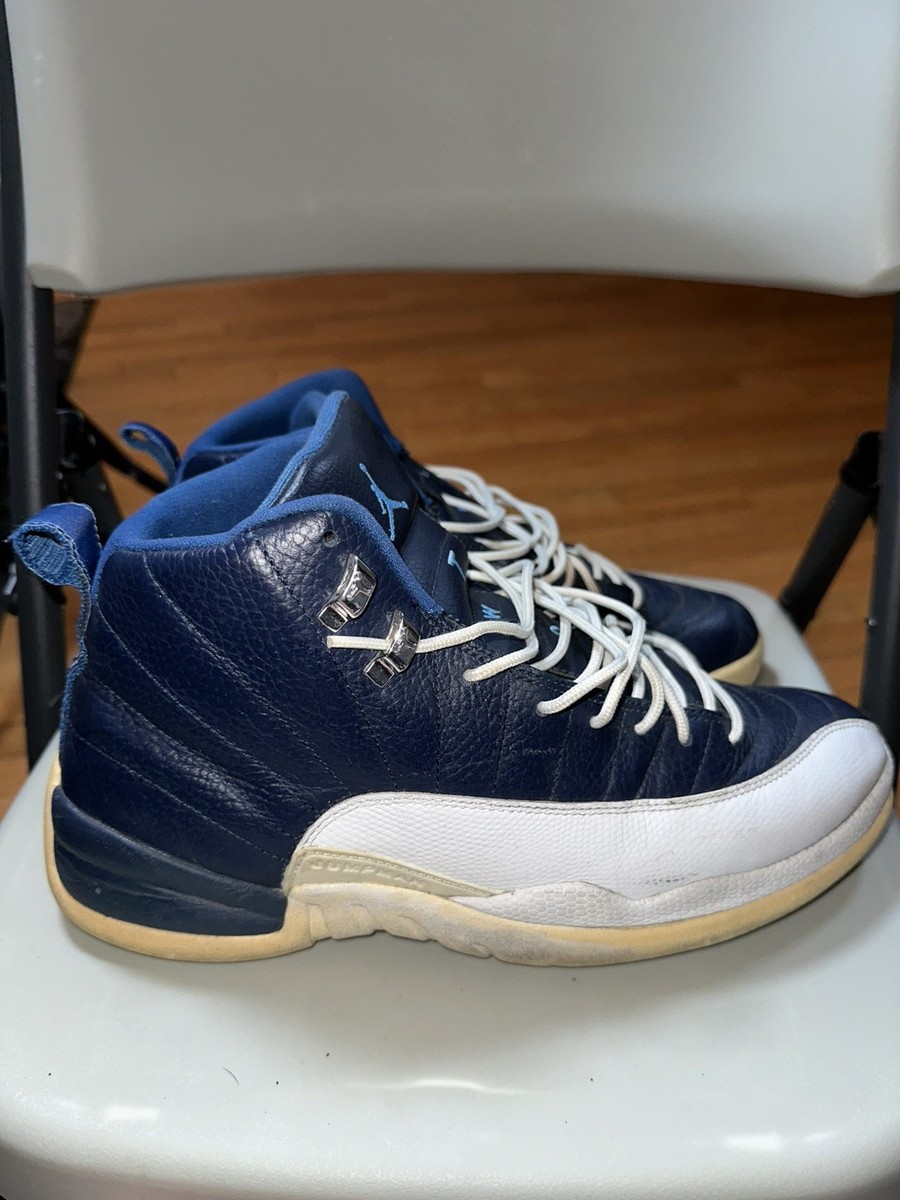 Size 11 Air Jordan 12 Retro Obsidian Navy‎ White Mens Sneaker Shoes 130690-410 Size 11 - Air Jordan 12 Retro 2012 Obsidian Blue White  main image 2
