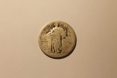 1917 D Standing Liberty Quarter Type 1 No Date T1 Variety US Silver 25 Cents #2