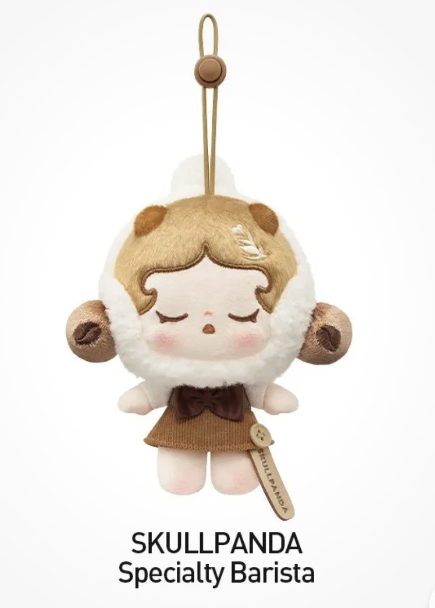 COFFEE FACTORY series スカルパンダ　SKULLPANDA Pop Mart Coffee Bean Factory Series SKULLPANDA Plush - Authentic