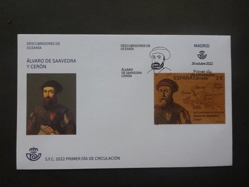 SPAIN 2022  Discovery- Álvaro de Saavedra Cerón First Day Cover