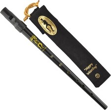 Black Clarke Sweetone D Traditional Irish Tin Penny Whistle  Soft Black Whistle