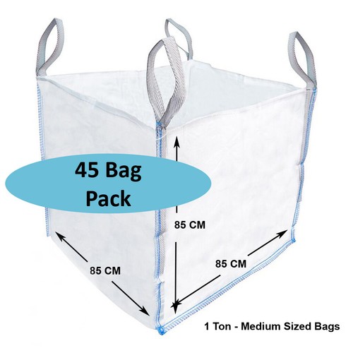 One Tonne FIBC Dumpy Bags 1 Ton Bulk Jumbo Builders Garden Rubble Aggregate Sack - Picture 26 of 49