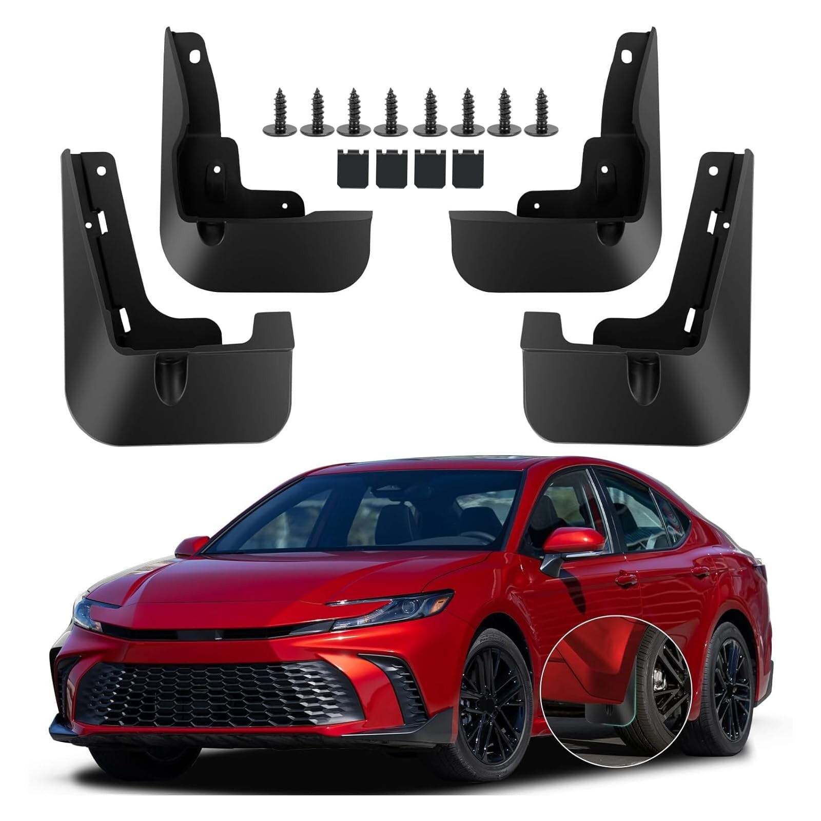 2025 Toyota Camry Hybrid SE/XSE Mud Flaps Accessories - XV80 Compatible-image