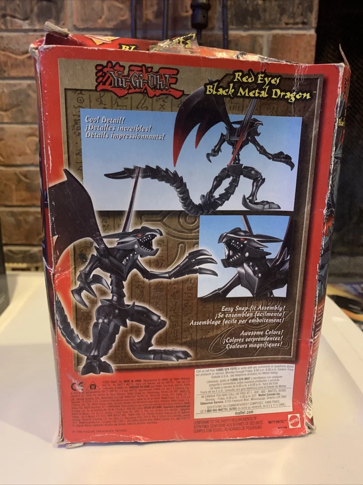 YU-GI-OH RED EYE BLACK METAL DRAGON Model Kit by MATTEL RARE  ORIGINAL SEAL - Image 3 of 3
