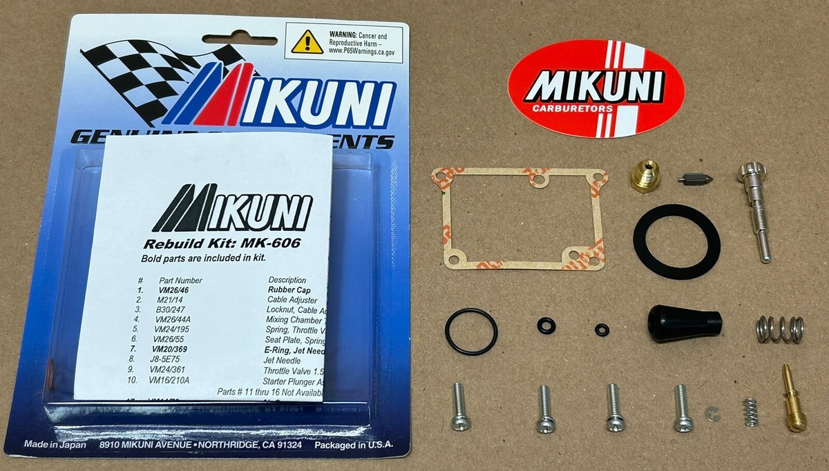 1988-2006 Yamaha Blaster Mikuni Carb OEM Carburetor Rebuild Kit 88