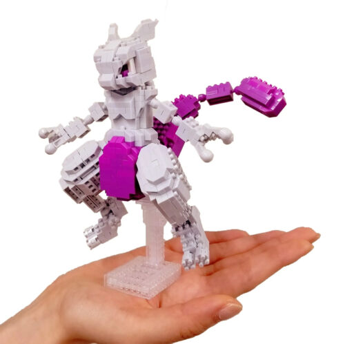 Kawada Nanoblock Pokemon Mewtwo Deluxe Edition 620 Pieces NBPM_101 From Japan - Picture 3 of 3