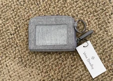Vera Bradley LU RFID Petite Small Zip Around Wallet 29543-13013 Heather Gray